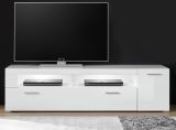 TV-Lowboard Crucero in wei Hochglanz TV Unterteil 180 x 48 cm