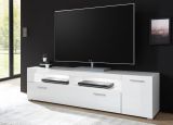 TV-Lowboard Crucero in wei Hochglanz TV Unterteil 180 x 48 cm