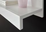 Wandboard Crucero in wei Hochglanz Wohn- und Esszimmer Wandregal 180 cm