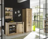 Kche Stove in Used Wood hell und anthrazit Kchenschrank Set 3-teilig