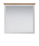 Garderobenspiegel Landside in grau und Eiche Artisan Landhaus Wandspiegel 91 x 89 cm