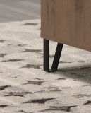 Sideboard Montez in Graphite grau und Eiche Kraft Gold Wohn- und Esszimmer Kommode 183 x 76 cm