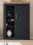 Kommode Ribera in grau und Wotan Eiche Landhaus Wohn- und Esszimmer Highboard 107 x 146 cm