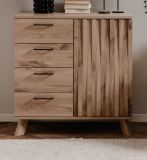 Kommode Douro in Schweden Eiche mit 3D-Reliefoptik Wohn- und Esszimmer Sideboard 84 x 85 cm