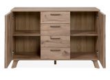 Kommode Douro in Schweden Eiche mit 3D-Reliefoptik Wohn- und Esszimmer Sideboard 127 x 85 cm