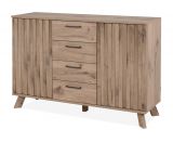 Kommode Douro in Schweden Eiche mit 3D-Reliefoptik Wohn- und Esszimmer Sideboard 127 x 85 cm