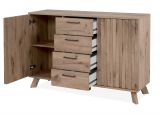 Kommode Douro in Schweden Eiche mit 3D-Reliefoptik Wohn- und Esszimmer Sideboard 127 x 85 cm