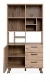 Highboard Douro in Schweden Eiche mit 3D-Reliefoptik Wohn- und Esszimmer Regalschrank 85 x 160 cm