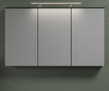Badezimmer Spiegelschrank Synnax in grau Badschrank 3-trig 120 cm