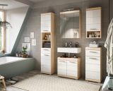 Badezimmer Spiegelschrank Mambo in Sonoma Eiche Badschrank 3-trig 60 x 79 cm
