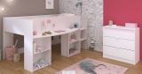 Parisot Kinder- und Jugendzimmer Pirouette16 in wei, Set mit Hochbett und Kommode
