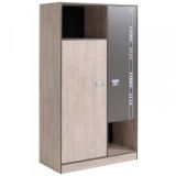 Parisot Kinder- und Jugendzimmer Set 3-teilig Fabric2 in Esche grau