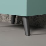 Couchtisch Melton in dusk blue und grau Beistelltisch mit Stauraum 110 x 60 cm