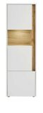 Aktenschrank Center in wei und Wotan Eiche Vitrine fr Homeoffice und Bro 50 x 158 cm