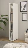 Aktenregal Center in wei und Wotan Eiche Standregal fr Homeoffice und Bro 20 x 158 cm
