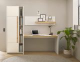 Brombel Set Center in wei und Wotan Eiche mit Schreibtisch, Aktenschrank und 2 x Regal fr Homeoffice