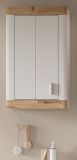 Badezimmer Hngeschrank Sopela wei und Nox Eiche Landhaus Badschrank 45 x 76 cm, Soft-Close