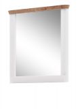 Garderobenspiegel Norton in wei matt und Viking Eiche Flur Spiegel 79 x 89 cm