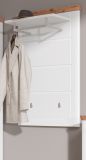 Garderobenpaneel Norton in wei matt und Viking Eiche Flur Wandgarderobe 79 x 114 cm