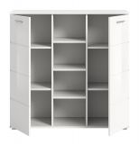 Flurkommode Grazie in wei Hochglanz Schuhschrank 110 x 108 cm