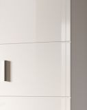 Garderobe Set 4-teilig Grazie in wei Hochglanz Garderobenkombination 140 x 191 cm