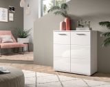 Kommode Grazie in wei Hochglanz Wohn- und Esszimmer Sideboard 80 x 83 cm