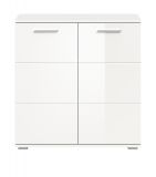 Kommode Grazie in wei Hochglanz Wohn- und Esszimmer Sideboard 80 x 83 cm