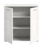 Kommode Grazie in wei Hochglanz Wohn- und Esszimmer Sideboard 80 x 83 cm