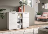 Kommode Grazie in wei Hochglanz Wohn- und Esszimmer Sideboard 110 x 83 cm