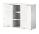 Kommode Grazie in wei Hochglanz Wohn- und Esszimmer Sideboard 110 x 83 cm