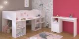 Parisot Kinder- und Jugendzimmer Pirouette17 in wei mit grau oder rosa Komplett-Set 2-teilig