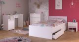 Parisot Kinder- und Jugendzimmer Pirouette25 in wei mit grau oder rosa Komplett-Set 4-teilig