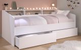 Parisot Stauraumbett Sleep4 in wei Funktionsbett mit Bettschubkasten Set Liegeflche 90 x 200 cm