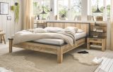 Bett Stove in Used Wood hell und anthrazit Doppelbett Liegeflche 180 x 200 cm