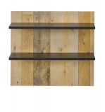 Wandpaneel Stove in Used Wood hell und anthrazit Wandboard 60 x 54 cm