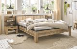 Schlafzimmer Set 5-teilig Stove in Used Wood hell und anthrazit mit Doppelbett Liegeflche 180 x 200 cm