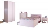 Parisot Kinder- und Jugendzimmer Pirouette22 in wei mit grau oder rosa Komplett-Set 4-teilig
