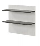 Wandpaneel Stove in wei Pinie und anthrazit Landhaus Wandboard 60 x 54 cm