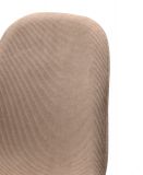 4 x Stuhl Lenja in braun Cord und schwarz 4-Fustuhl Kchen- und Esszimmerstuhl 4er Set