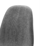 4 x Stuhl Lenja in grau Cord 4-Fustuhl Kchen- und Esszimmerstuhl 4er Set