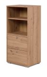 Regalschrank Fidan in Artisan Eiche Regal mit 2 x Schubkasten 46 x 97 cm