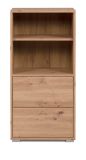 Regalschrank Fidan in Artisan Eiche Regal mit 2 x Schubkasten 46 x 97 cm