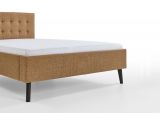 Polsterbett Area in Ocker Einzelbett Liegeflche 140 x 200 cm