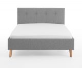 Polsterbett Swing in grau Einzelbett Liegeflche 140 x 200 cm