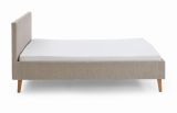 Polsterbett Leros in Taupe Boucle Einzelbett Liegeflche 140 x 200 cm