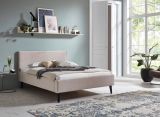 Polsterbett Telso in beige Einzelbett Liegeflche 140 x 200 cm