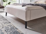 Polsterbett Telso in beige Einzelbett Liegeflche 140 x 200 cm
