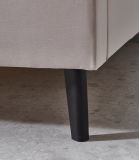 Polsterbett Telso in beige Einzelbett Liegeflche 140 x 200 cm