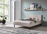 Polsterbett Telso in beige Einzelbett Liegeflche 140 x 200 cm