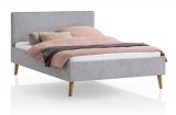 Polsterbett Stormy in grau Einzelbett Liegeflche 140 x 200 cm